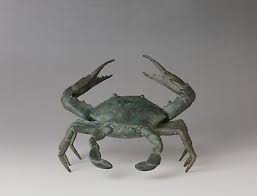 Beautiful Japanese Bronze Crab object pair WW88 | eBay Australia