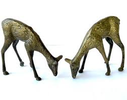 Brass Deer / Vintage Jumping, Leaping Sculpture Figurine, Midcentury Christmas Winter Decor, Reindeer - Etsy Canada
