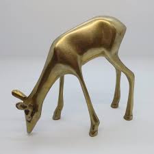 Vintage Collectable MCM Mid-century Decor Brass Deer Figurine - Etsy