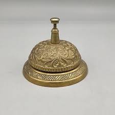 Vintage Hotel Desk Brass Bell In Great Condition. Still Works. | eBay