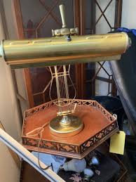 Vintage Polished Brass 18” Dual Bulb Articulated Desk / Piano Lamp TESTED WORKS | eBay