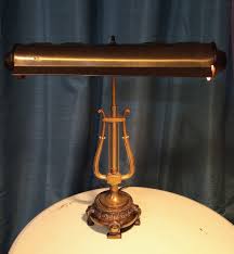 Vintage MCM Laurel Lamp Co. Brass Lyra Harp Bankers Desk Piano Lamp Adjustable | eBay Australia