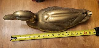 Vintage Brass 3 Piece Duck Sculpture 17 Inch & Duck Head Book Ends 6.5 Inch Set | eBay