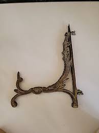 Vintage Ornate Hinged Brass Scrolled Floral MOTIF Display Stand | eBay