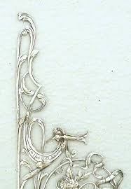 Silver Pierced, Chased & Engraved Book Applique with Floral Basket Motif | eBay