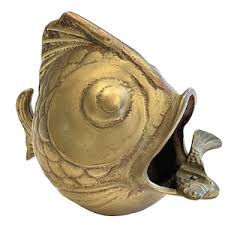 Vintage Solid Brass Open Mouth Fish Ashtray, Vintage Brass Fish Figurine,vintage Brass Blowfish Ashtray,vintage Brass Blowfish Trinket Dish - Etsy