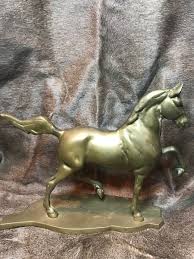 Vintage Brass Horse Figurine. Beautiful Equestrian Farm House Decour. 1970s! | eBay