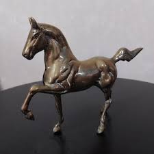 Vintage Solid Brass Horse Figure, Decorative Brass Galloping Horse Statue, Mid Century Modern 10.5" Brass Figurine - Etsy