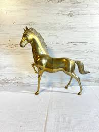 Vintage Brass Horse Extra Large 18” Tall Stallion Equine Decor Statue - Etsy
