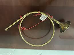 4) Vintage Christmas Brass French Horns Decorations with ...