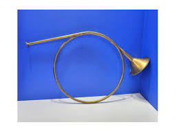 Large Brass French Horn Christmas Wreath Farmhouse Door ...