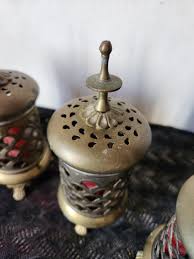 Vintage Brass North African Candle Holder Lanterns Ambient ...