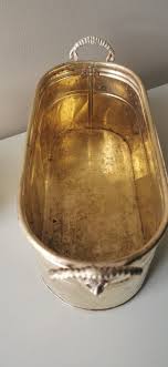 Set of Two Vintage Brass Pots Lion Shell - Etsy