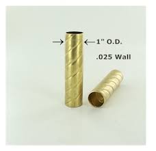 1in. Roped Unfinished Brass Tubing