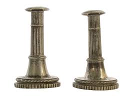 Swedish Gustavian Candleholders Late 1800th in Pewter For ...