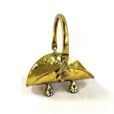 Mini Hammered Brass Log, Wood, Newspaper, Magazine Holder With Claw Feet, Ornate Brass Wood Storage, Doll House Furniture - Etsy