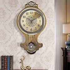 Hanging Clock, Swing Pendulum Wall Clock, Decorative American Style Wall Clock Battery Operated Sweep Movement : Amazon.ca: Home