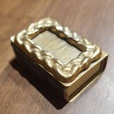 MINI GOLDEN MATCH BOX HOLDER WITH EMPTY MATCH BOX, NO ...