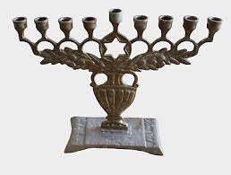 Vintage Brass Menorah - Beautifully designed Star of David ...