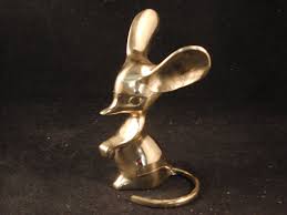 Vintage Metal Sitting Mouse Figurine - Etsy