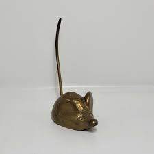 Vintage Brass Mouse, Mid century design, heavy, Made in India | eBay