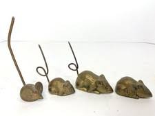 Mouse Figurine Collectible Brass Metalware | eBay