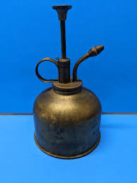 Vtg Three Stars #305 Brass Oil Can Pump Sprayer Mister Made ...