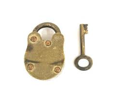 Vintage Small Brass Miniature Lock - Etsy