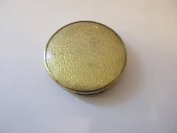 French Art Deco Enamelled Blue and Red Powder Compact - RARE ...