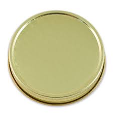 Solid Gold Cover for 1 lb Honey Jar — Bascom Maple Farms Inc
