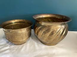 Vintage Brass Planters, Set of 2 – JCFurnitureShop
