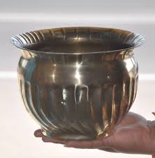 Vintage Messing Solid Line Geprägt Handgefertigt Fein Qualität Groß Planter / | eBay