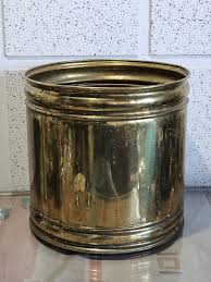 Very Large Solid Brass Plant Pot Holland 12"/11.4", Vintage Brass Flower Pot Cover. - Etsy New Zealand