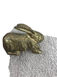 Vintage Solid Brass Rabbit Bunny Paperweight 3” x 2” | eBay