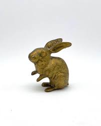 Beautiful Brass Rabbit, Solid Decorative Rabbit Made of Brass - Etsy