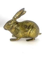 Large Brass Bunny - Etsy