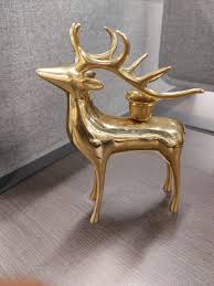 Brass Reindeer Candle Holder 7 inch Height x 5 inch Width | eBay