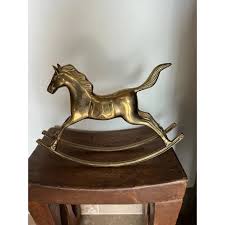 Vintage Mid 20th Century Solid Brass Extra Large Rocking ...