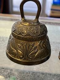 Set of 2 Vintage English Brass Sanctuary Bells Leo x Aqvila Angus x Pelicanus | eBay