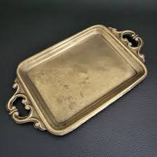 Calling Card Tray Brass Rectangular Tray for Mail, Letters ...