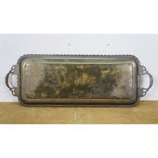 Mid 20th Century Indian Etched Brass Peacock Bird Bar Tray ...