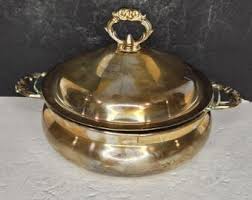 Leonard Silver Chafing Dish W Anchor Hocking Fire King 2 Qt ...