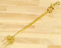 Brass Decorative Fork || Vintage || Wall Decor / Fireplace ...