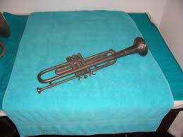 Vintage 1930's Supertone Trumpet silver for display as is ...