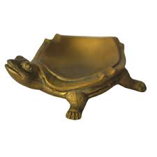 Antique Golden Frog Ashtray Smoking Ashtray | Buyamia