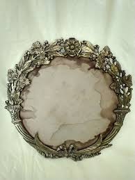 Vintage Metal Wreath Mirror or Picture Frame - Etsy