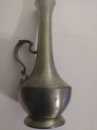 Vintage 5" Pewter Bud Vases With Scrolled Handles Set Of 2 ...