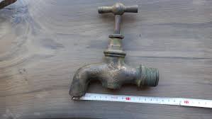Vintage Large Brass Water Tap Old Spigot Water Faucet Rustic ...