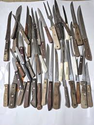 40+ Knife Mixed Lot Old Homestead Quikut Royalton VTG Wood ...