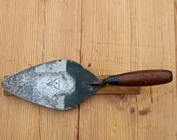 Vintage SORBY Sheffield Bricklayers Trowel With Oak Handle ...